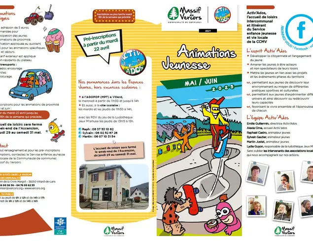Activ'ados : programme mai/juin 2025