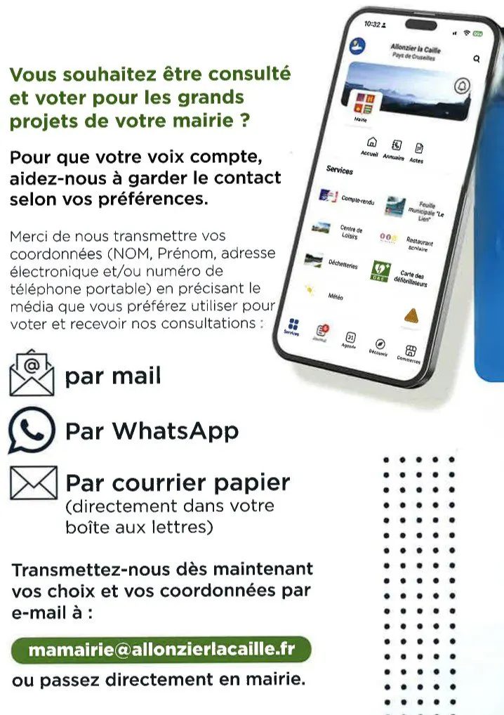 Rappel – Participez activement à la vie de votre commune !