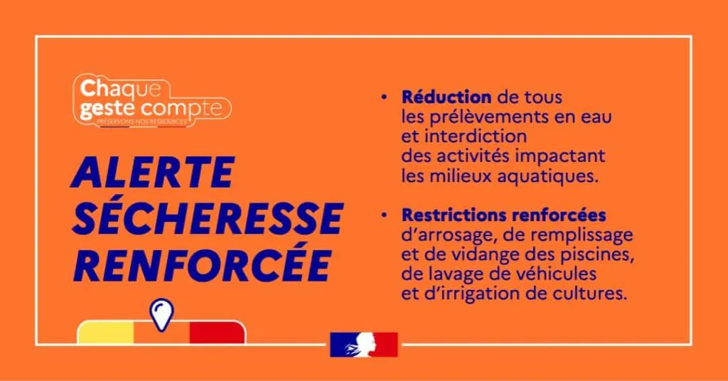 Alerte sécheresse renforcée !