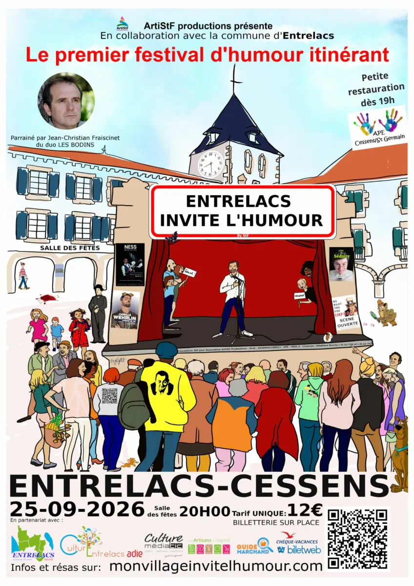 25/09 Cessens: ENTRELACS INVITE L’HUMOUR 2ème édition