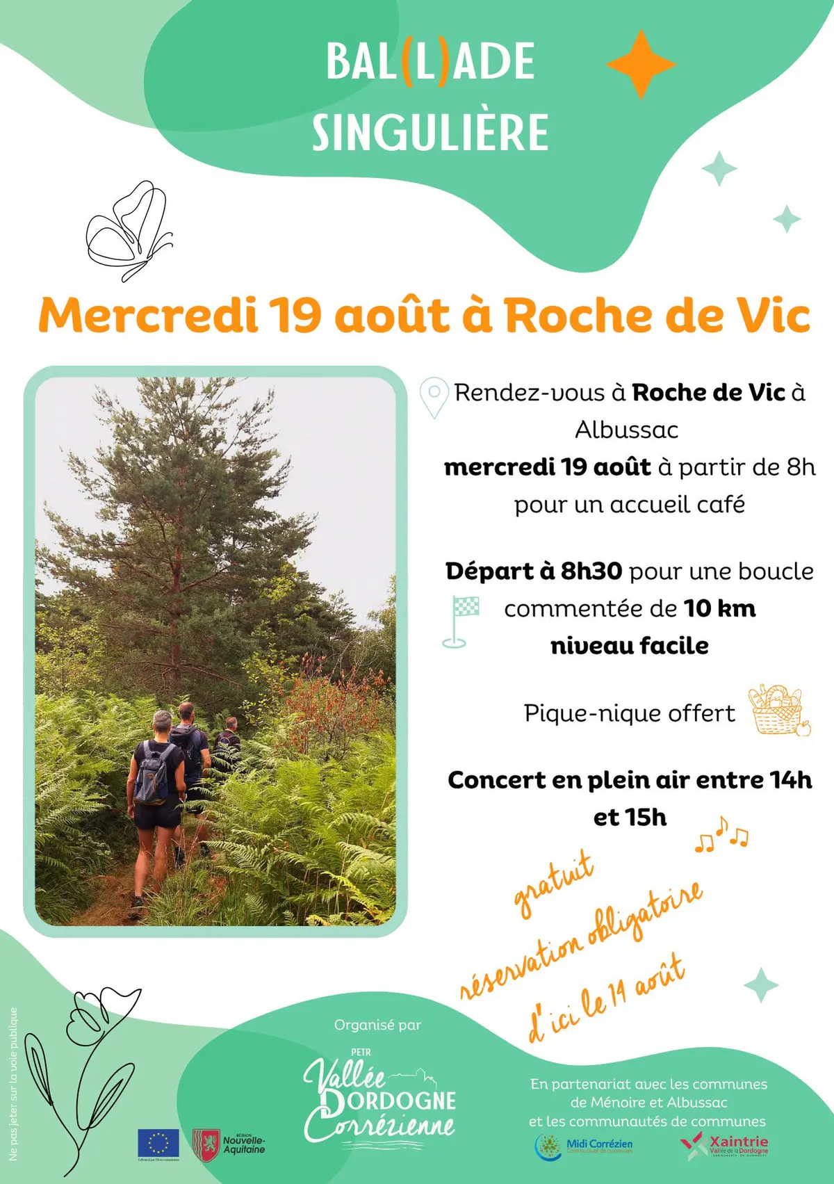 Mercredi 19 août 2026 - Bal(l)ade commentée à Roche de Vic