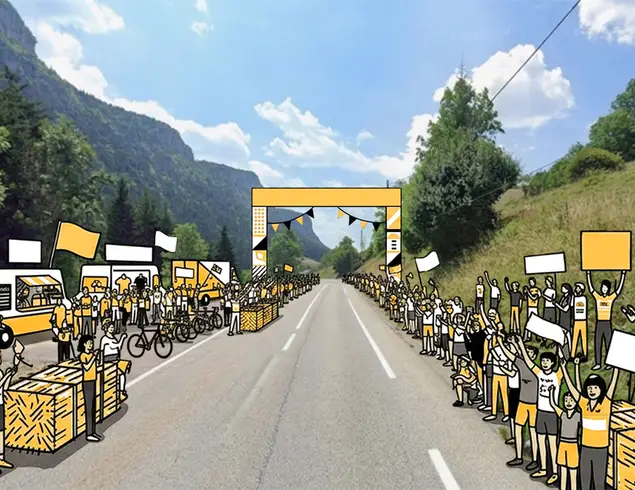 Le Tour de France  passe par Engins !