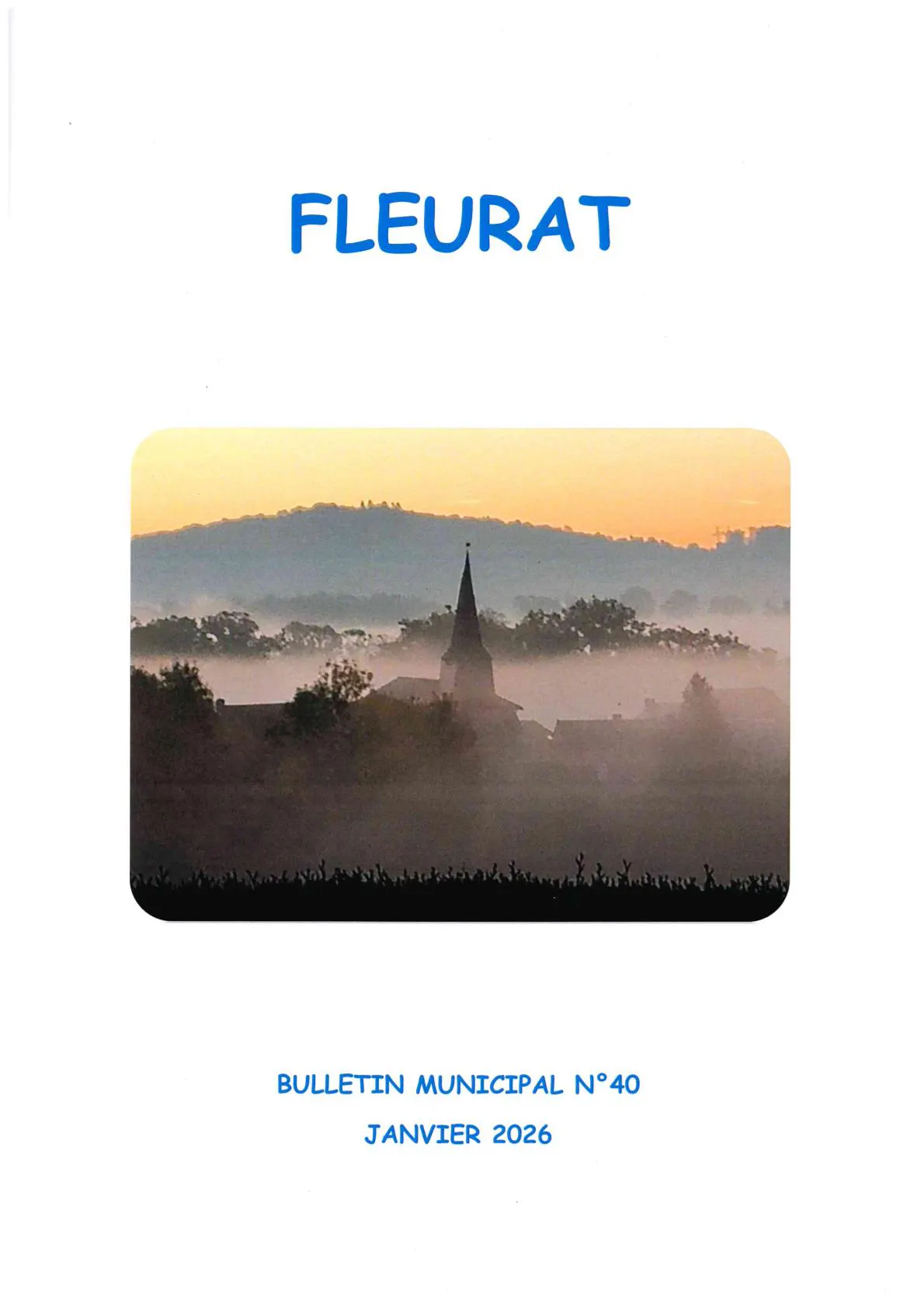 Publication du Bulletin Municipal N°40 Janvier 2026