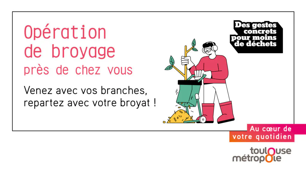 Opérations de broyage des déchets végétaux