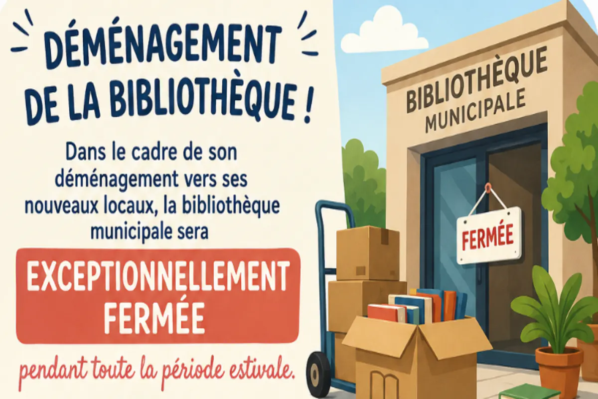 Bibliothèque municipale : Fermeture estivale