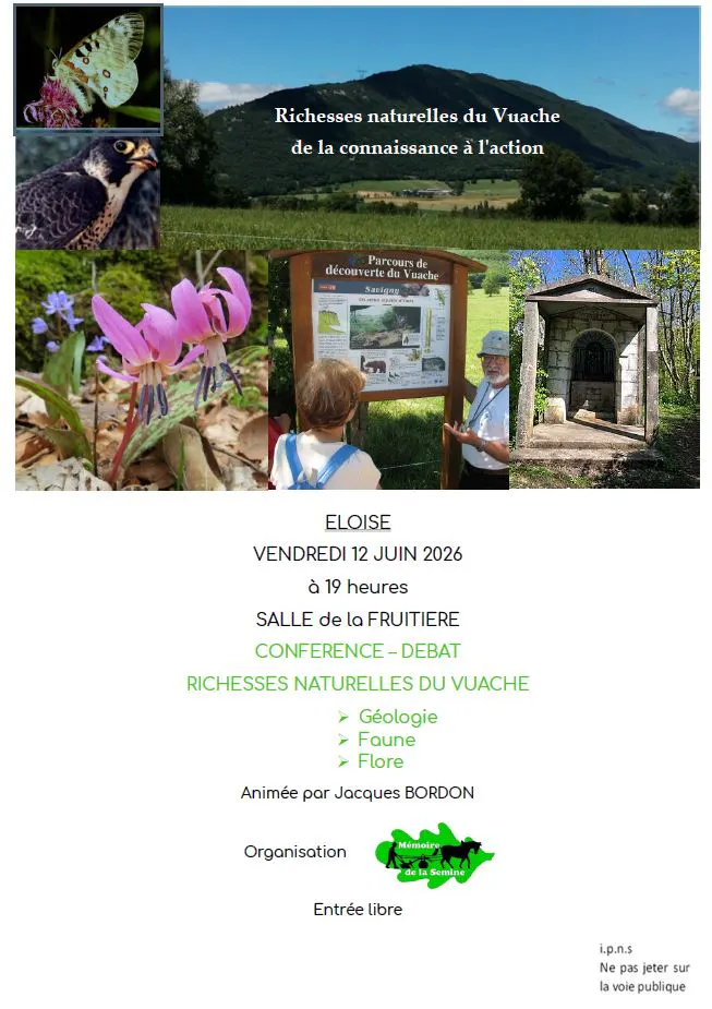 12 juin | Conférence Richesses du Vuache