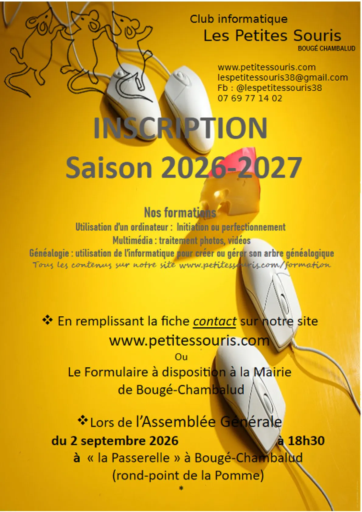 inscription club informatique les petites souris