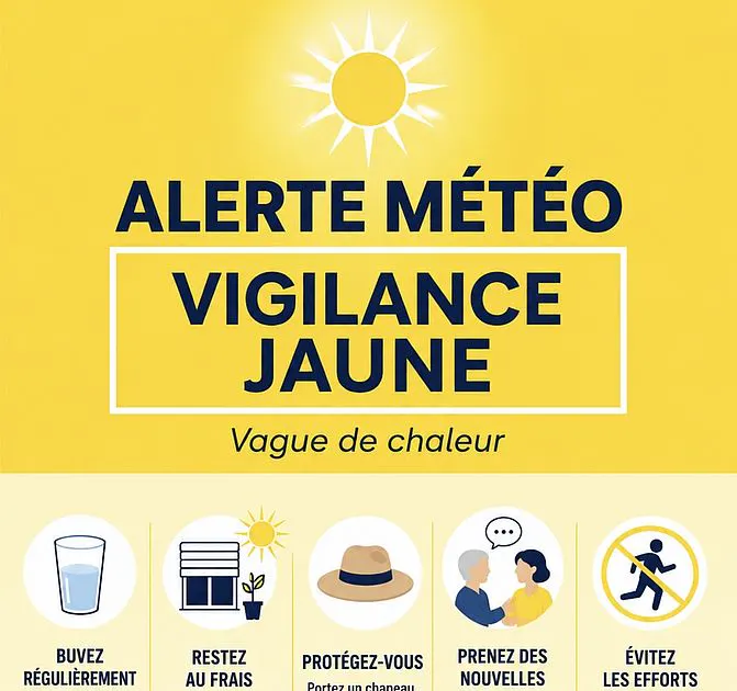 AUBIGNY : Alerte canicule vigilance jaune