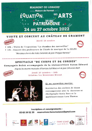 Mardi 25 octobre : visite et concert  au Château de Gramont