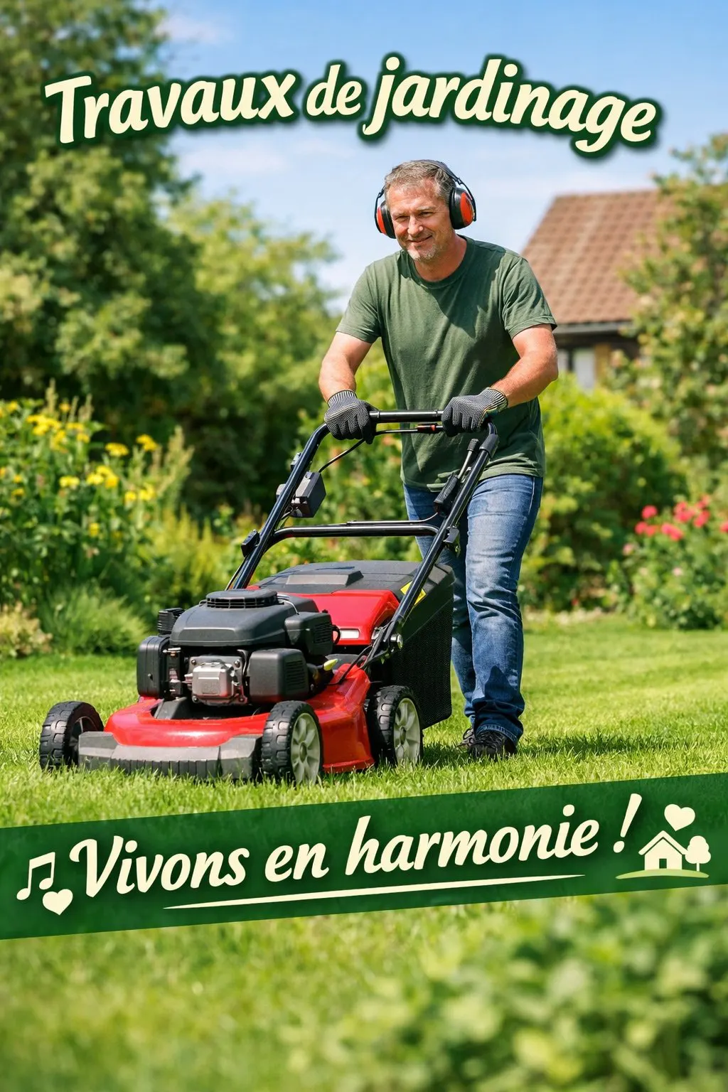 TRAVAUX DE JARDINAGE bruyants : vivons en harmonie !