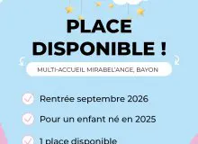 Place disponible multi-accueil mirabel'ange bayon - Actualités - mairie de