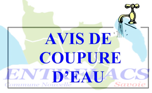 Coupure d’eau  6 octobre