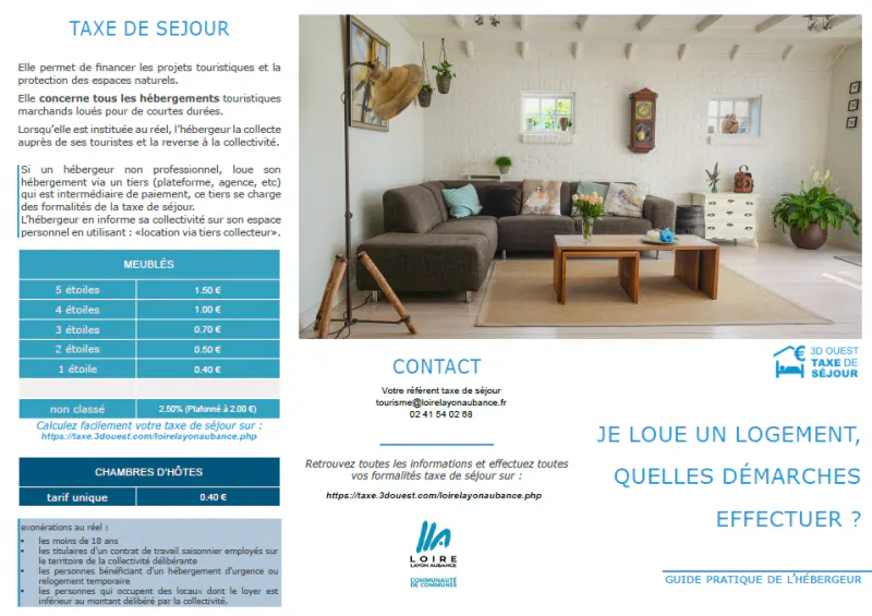 DÉCLARATION PRÉALABLE D'ACTIVITÉS : MEUBLÉS DE TOURISME ET CHAMBRES D'HÔTES
