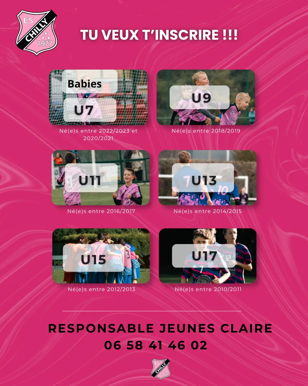 INSCRIPTION AU FOOT