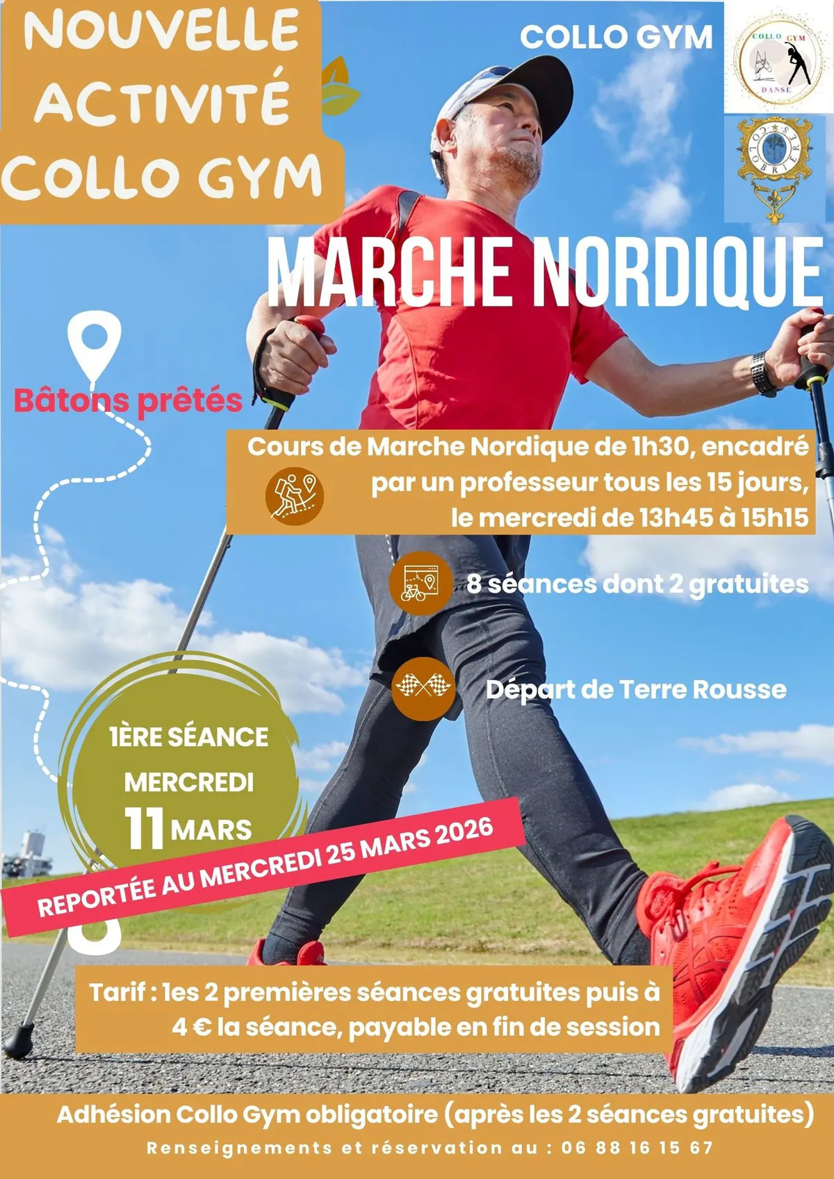 Marche nordique : première séance ce mercredi 25/03