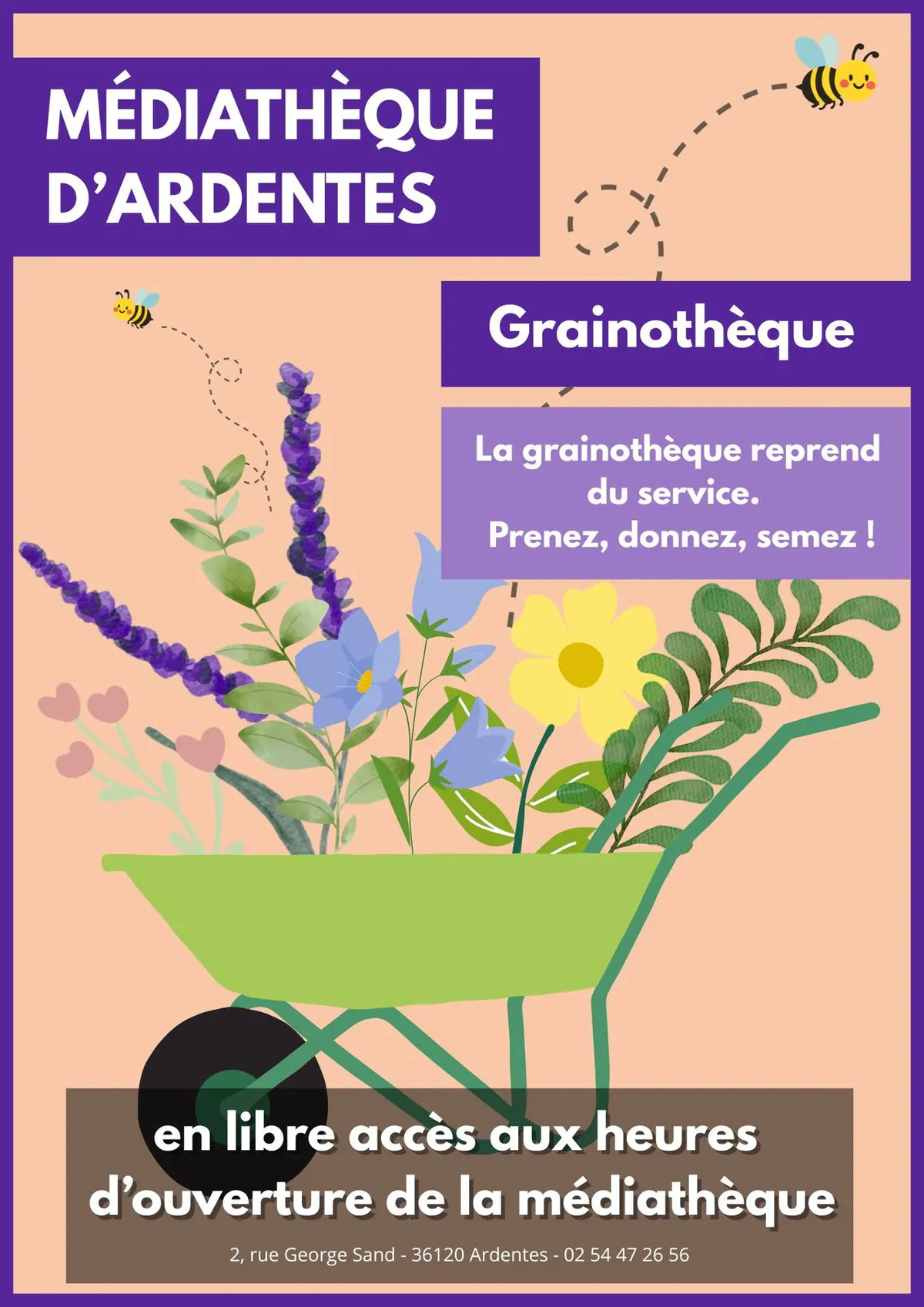 Grainothèque à la Médiathèque
