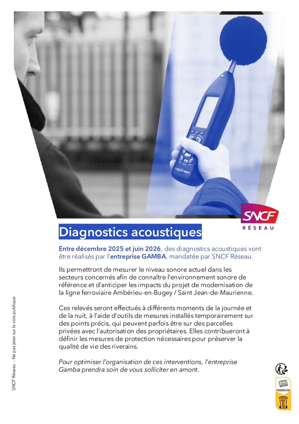 SNCF DIAGNOSTICS ACOUSTIQUES  DÉCEMBRE 2025 /juin 2026