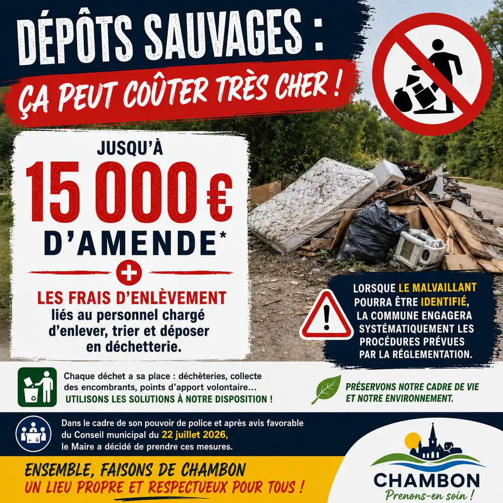 Stop aux dépôts sauvages
