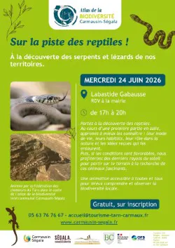Sur la piste des reptiles 24/06/2026 Labastide Gabausse