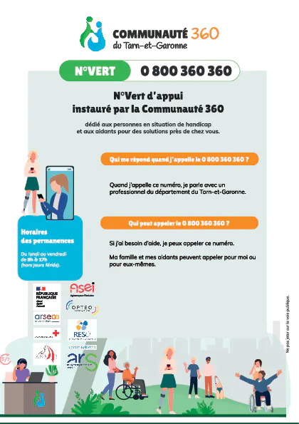 Permanence de la Communauté 360 à Verdun sur Garonne pour le mois de septembre :