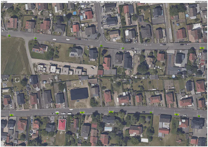 Projet d'aménagement rue de Weitbruch - Ville Bischwiller