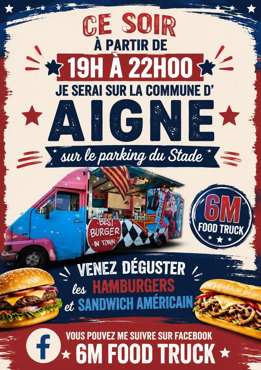 Un nouveau food Truck au parking du stade le mercredi