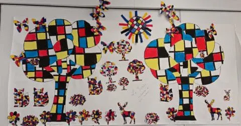 Défi fresque : L’Alae Montel aux couleurs de Mondrian