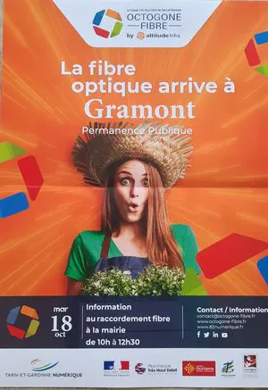 La fibre optique arrive à Gramont : Réunion d'information le mardi 18 octobre 2022