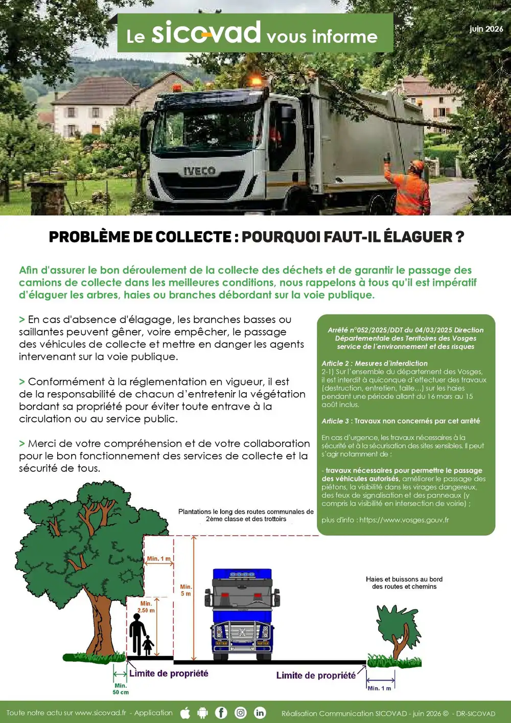 Le Sicovad vous informe ♻
