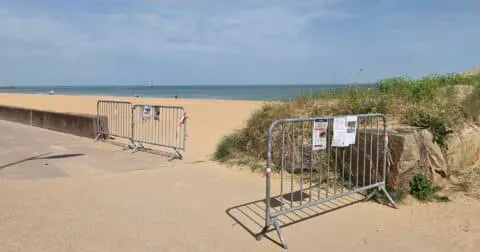 Intervention de déminage sur la plage de Courseulles - Site officiel de la Ville de Courseulles-sur-Mer