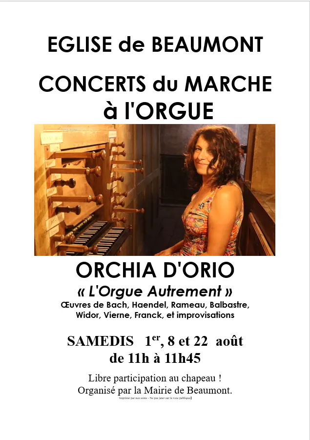 Concert d'orgue à l'église