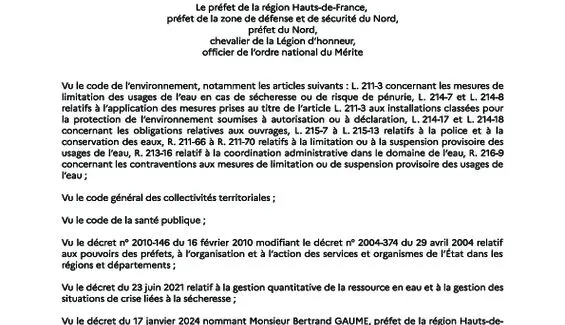 Vigilance renforcée sécheresse