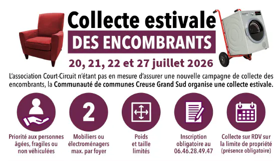 Collecte estivale des encombrants : inscriptions ouvertes