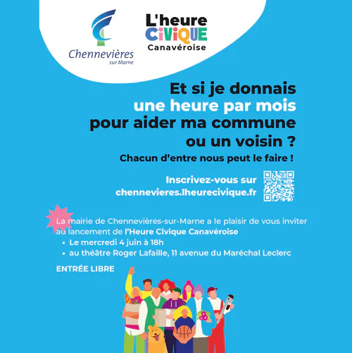 Et si vous donniez une heure par mois pour aider ? Inscrivez-vous à l'"Heure civique Canavéroise