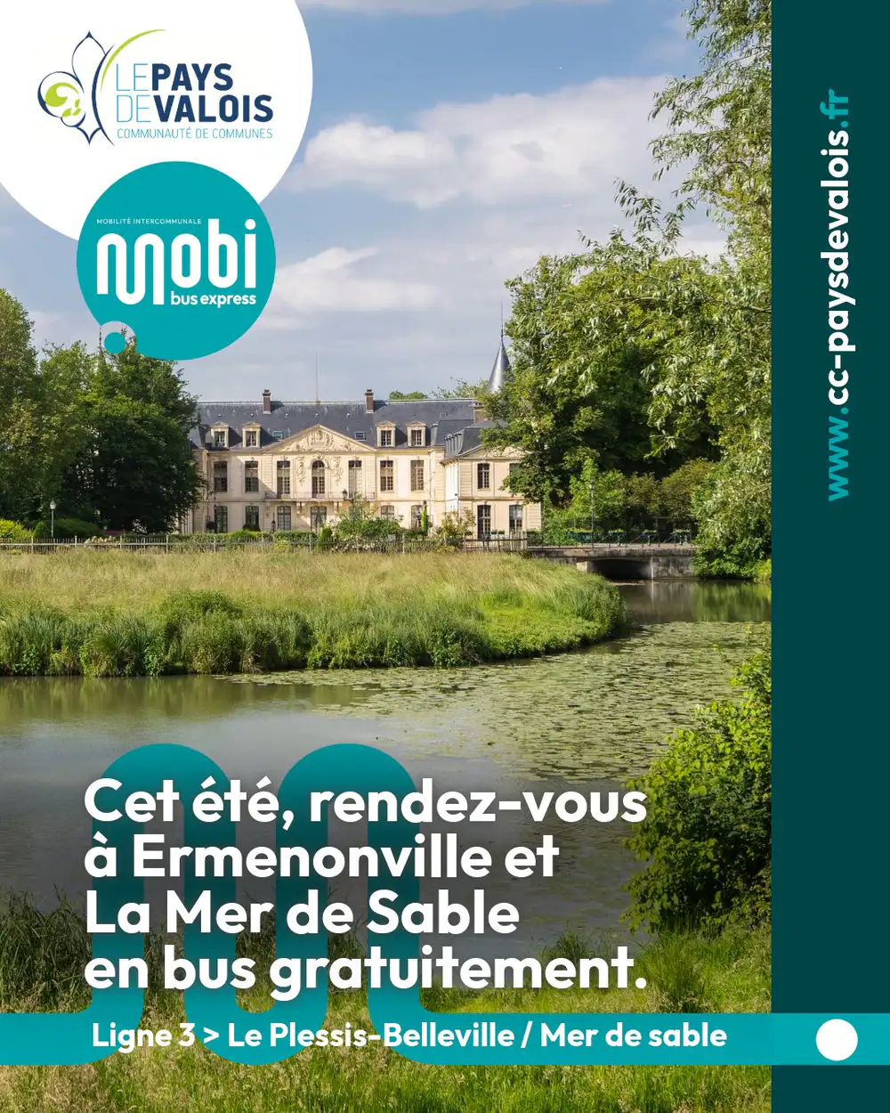 Mobi, bus express : Le Plessis-Belleville > La Mer de Sable