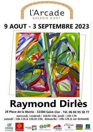 Exposition de Raymond Dirlès, peintre et sculpteur français