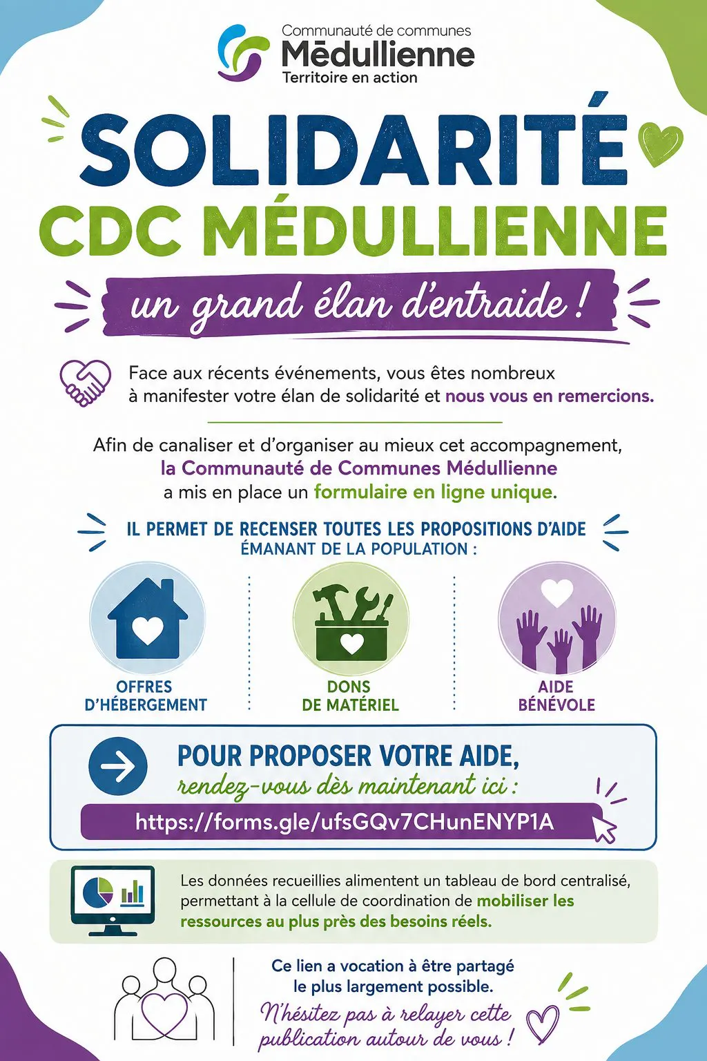📢 Solidarité : un grand élan d'entraide !