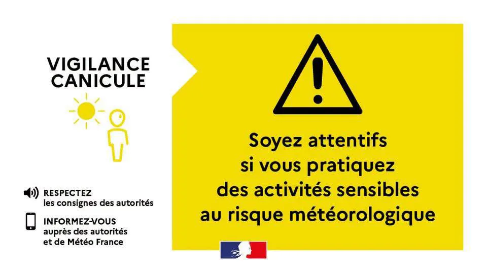 Alerte jaune canicule : pic de chaleur - Actualités - Tourisme & culture -