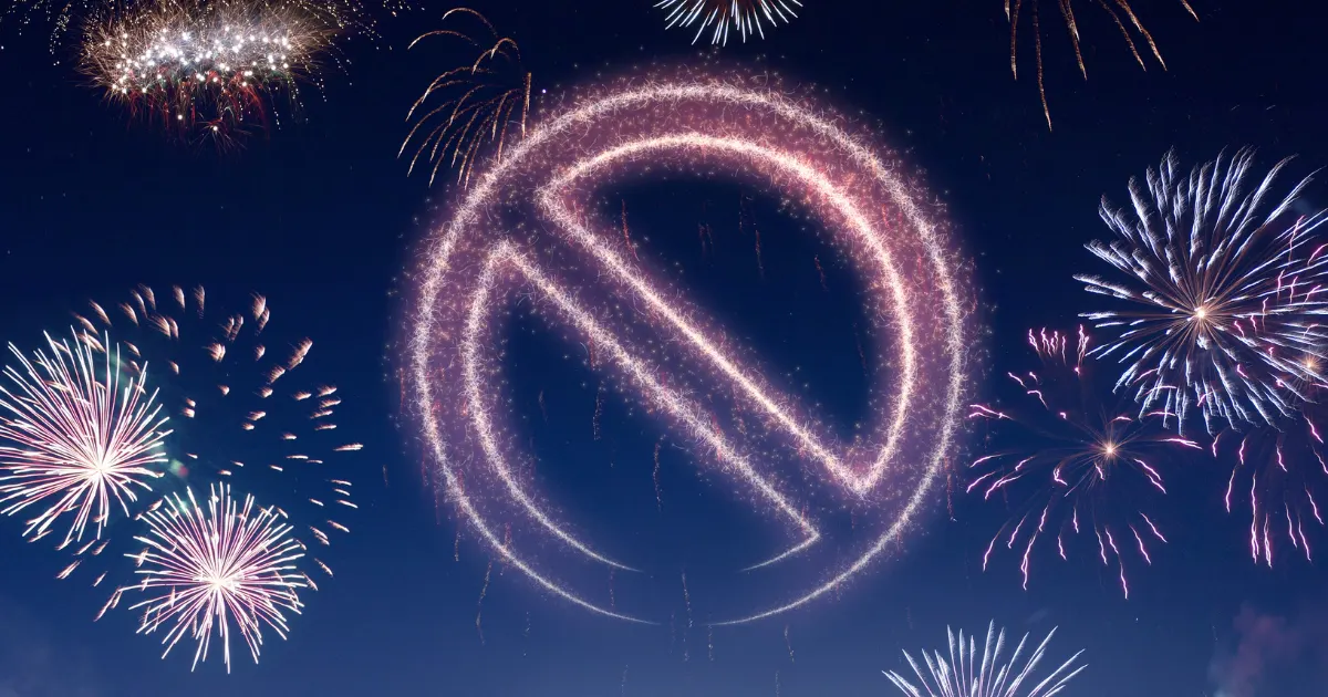 Interdiction temporaire des feux d'artifice et festifs