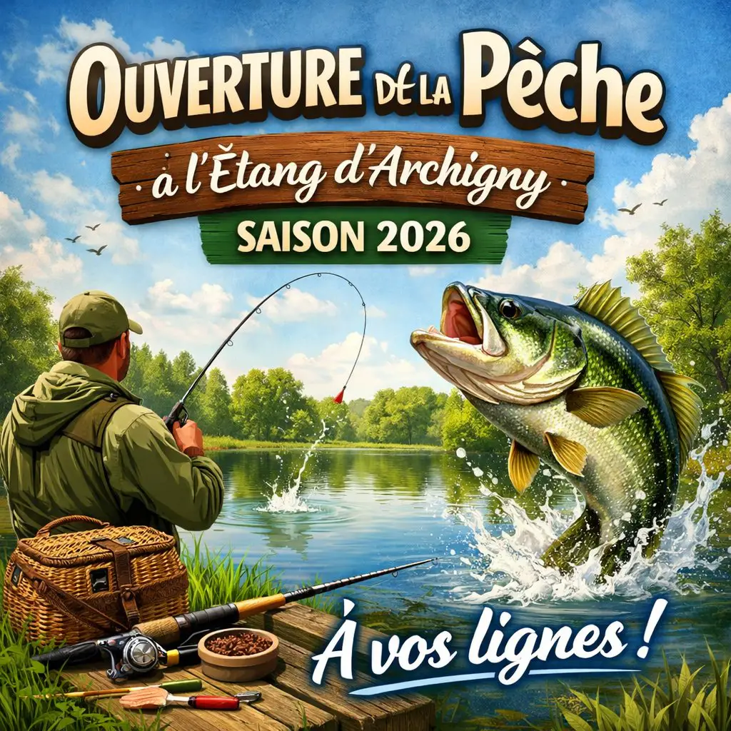 🎣 Ouverture de la pêche à l’étang d’Archigny – Saison 2026 🐟