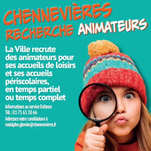 La Ville recherche des animateurs pour les accueils de loisirs et les accueils périscolaires