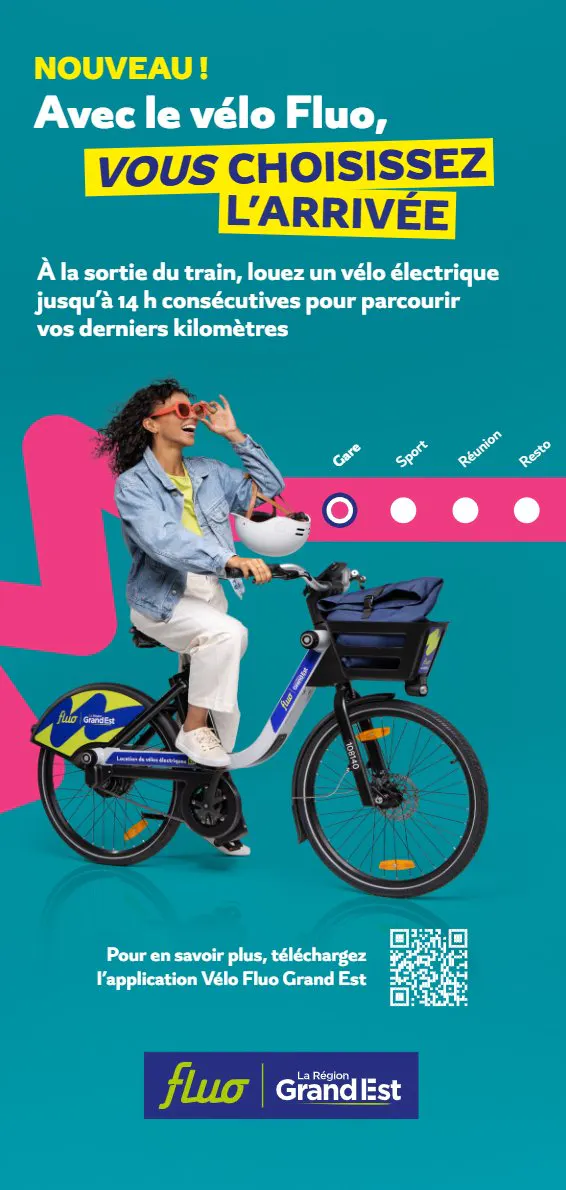 🚲 À Benfeld, adoptez le réflexe train + vélo avec Vélo Fluo ! 🚉
