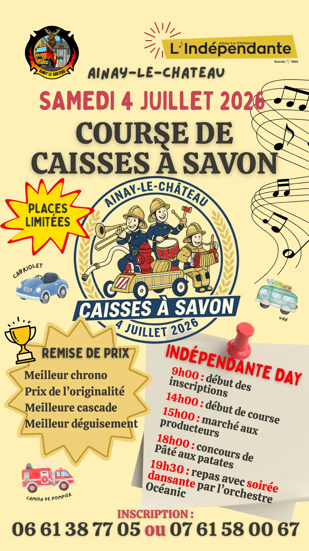 Commune d'Ainay-le-Château - Course de caisses à savon